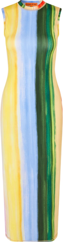 2244 Stocking Jersey, Elastic Tank Crewneck Dress